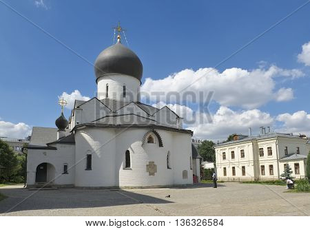 MOSCOW, RUSSIA - JUNE 23, 2016: Marfo-Mariinsky Convent of Mercy in Bolshaya Ordynka stauropegic convent of the Russian Orthodox Church founded in 1909 the object of cultural heritage