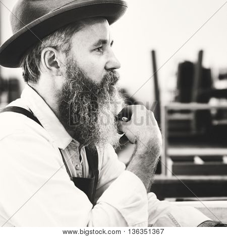 Carpenter Craftmanship Carpentry Handicraft Wooden Workshop Concept