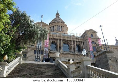 Barcelona, July 23, 2015 - Nacional Museo of art of Catalonia.