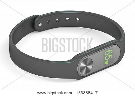 activity tracker or fitness bracelet 3D rendering