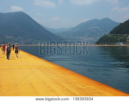 The Floating Piers In Lake Iseo