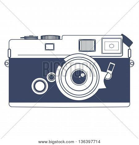 Vintage Retro Camera Vector Clipart Art Illustration