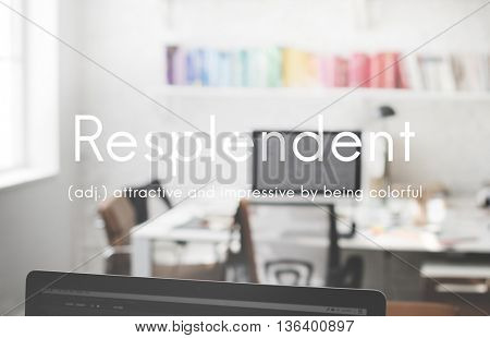 Resplendent Brightly Colorful Multicolored Concept