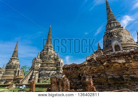 Wat Phrasrisanphet Old Temple Ayutthaya Historical Park