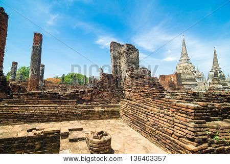 Wat Phrasrisanphet Old Temple Ayutthaya Historical Park