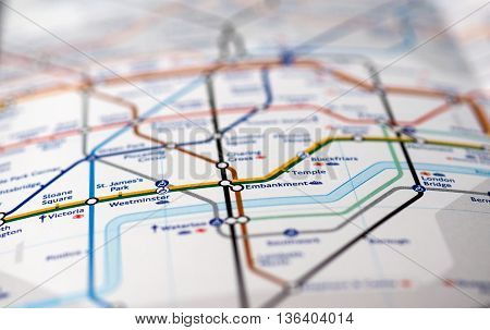 Map Detail With Selective Focus