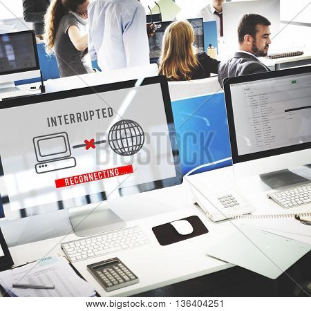 Interrupted Change Break Blocks Effect Fail Stop Concept