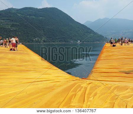 The Floating Piers In Lake Iseo