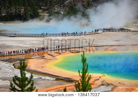 Grand Prismatic Spring, Yellowstone National Park, Wyoming
