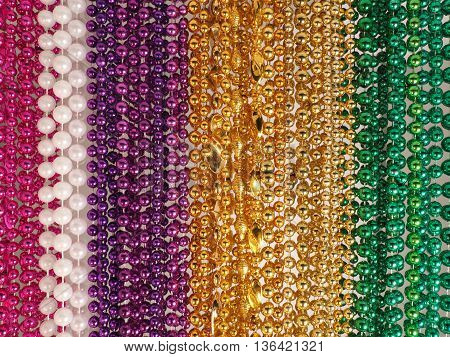 Mardi Gras Beads From New Orleans' Parades