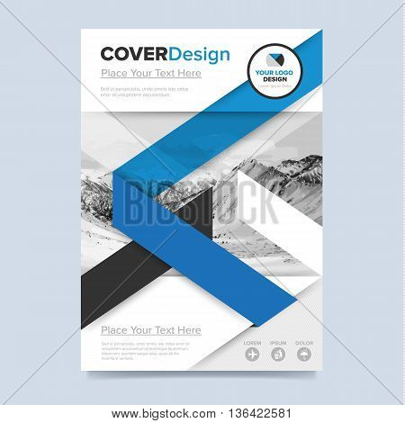 Cover design concept. Annual report flyer. Brochure layout. Brochure design template. Leaflet layout. Annual report template. Business brochure. Annual report cover design. Blue brochure design. Creative brochure cover. Brochure template.