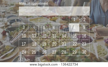 Calendar Reminder Priority Note Date Concept