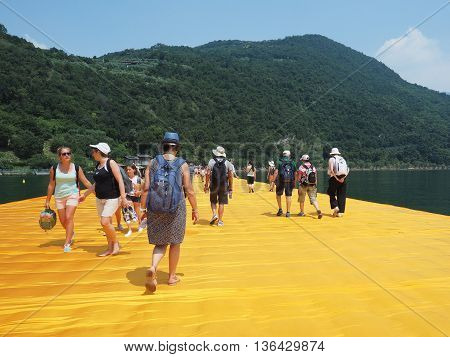 The Floating Piers In Lake Iseo