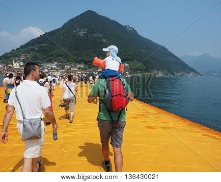 The Floating Piers In Lake Iseo