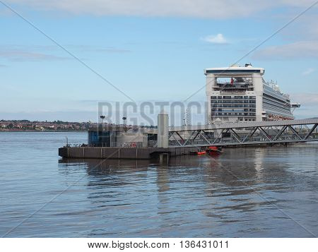 Mersey Ferry Pier Head In Liverpool