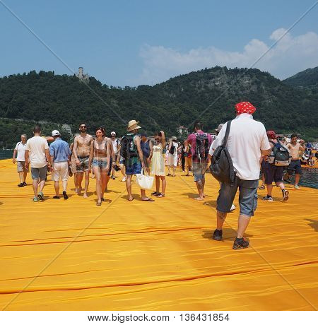 The Floating Piers In Lake Iseo