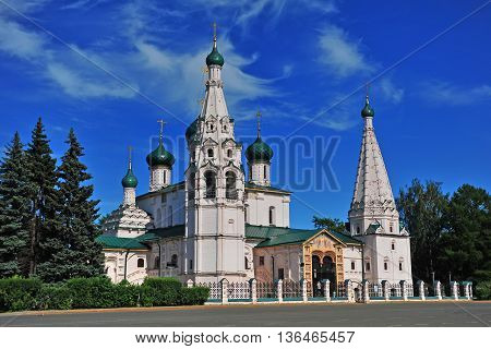 Church of Elijah the Prophet in Yaroslavl city Russia