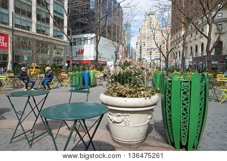 NEW YORK - CIRCA MARCH 2016: New York at daytime. The City of New York is the most populous city in the United States.