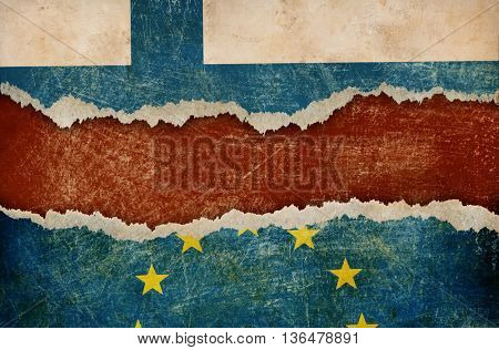 Finland withdrawal from European union fixit concept