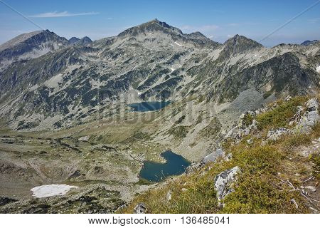 Argirovo and Mitrovo lakes - view from Dzhano Peak,  Pirin mountain, Bulgaria