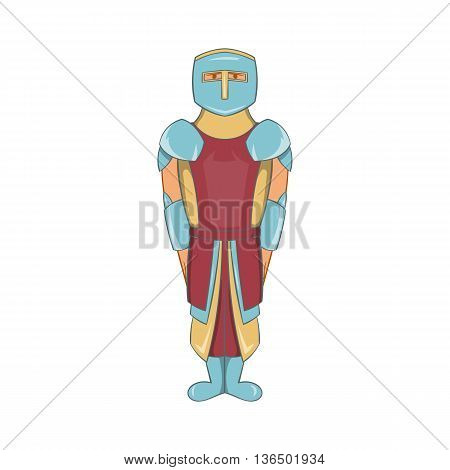 Ancient spartan gladiator legionnaire icon in cartoon style on a white background