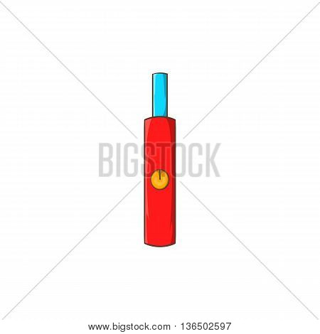 Electronic cigarette icon in cartoon style on a white background
