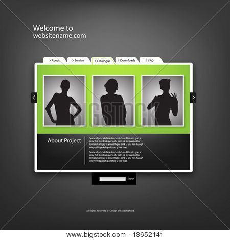 Web site design mall, vektor.