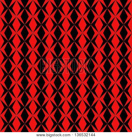 Pattern with red and black rhombus  for decoration.