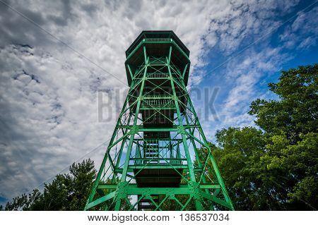 Garrison Hill Tower At Garrison Hill Park, In Dover, New Hampshire.