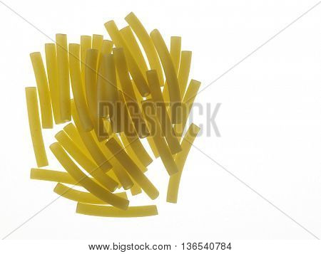 maccheroni pasta with back lighting