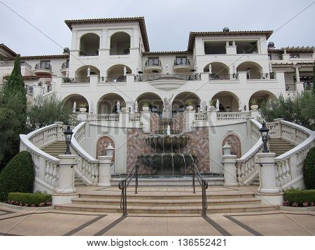 DANA POINT, CA (USA) - September 2011. The St. Regis Monarch Beach resort and spa is a 5 diamond luxury hotel in Southern California with a 18 hole golf course overlooking the Pacific ocean.
