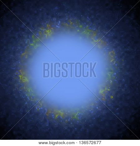 blue abstract background with creative white space in the centre