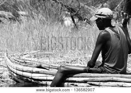 Fisherman Catches A Fish