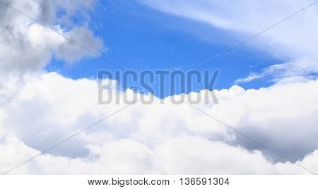 Blue sky clouds. Synoptics. Good weather. Abstract