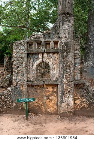 Remains Of  Gede, Near The Town  Malindi In Kenya, Africa