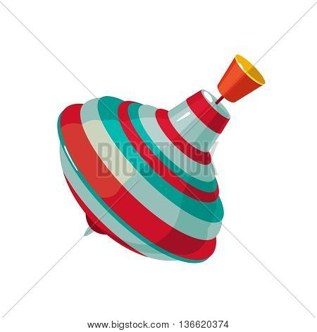 vector illustration of Humming-top isolate on white background