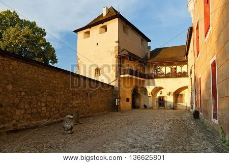 Yard of the Zvolen castle in Slovakia.