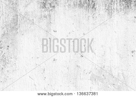 closeup surface detail of old white scratched grunge concrete wall - use for background in architecture structure or building concepts