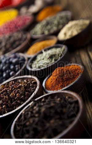 Image Of Exotic Spices Orintal Cuisine Vivid Theme