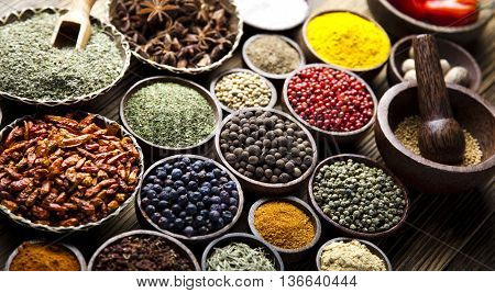 Image Of Exotic Spices Orintal Cuisine Vivid Theme