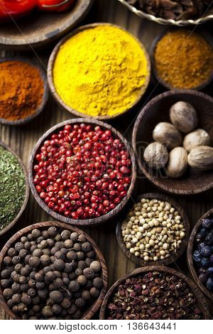 Spices And Herbs Orintal Cuisine Vivid Theme
