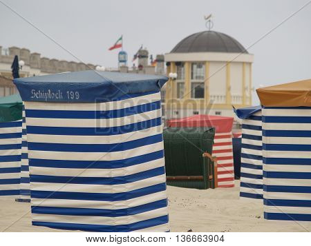 the beach of the german Island borkum