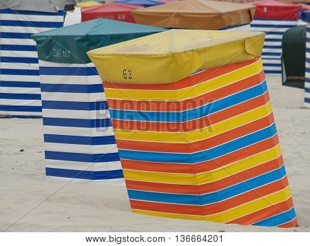 the beach of the german Island borkum