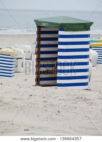 the beach of the german Island borkum