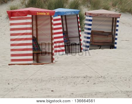 the beach of the german Island borkum