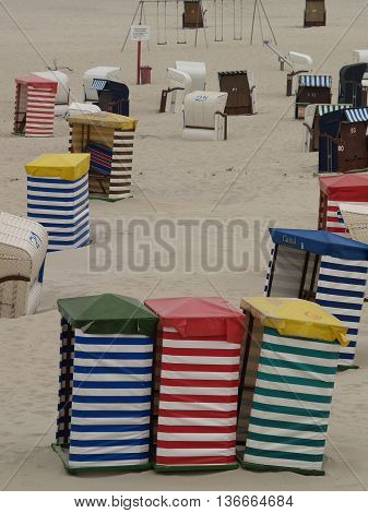 the beach of the german Island borkum