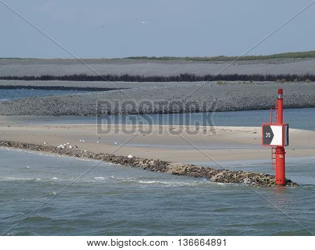 the german Island of wangerooge in the North sea