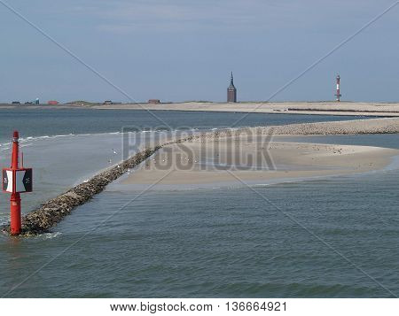 the german Island of wangerooge in the North sea