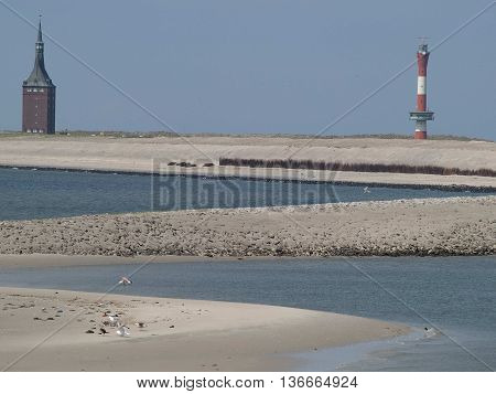 the german Island of wangerooge in the North sea
