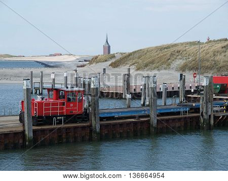 the german Island of wangerooge in the North sea